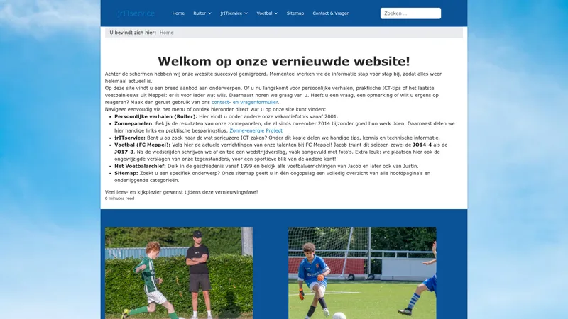 Website van vanaf Designed jrITservice