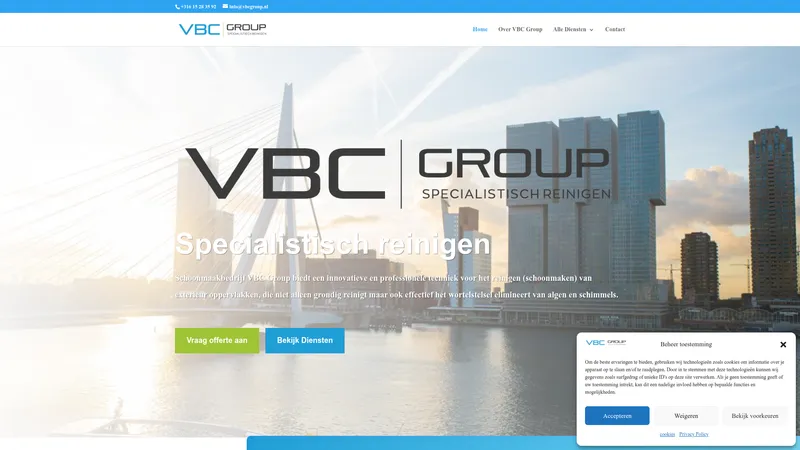 Website van VBC Group BV Nederland