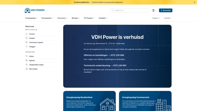Website van VDH Power