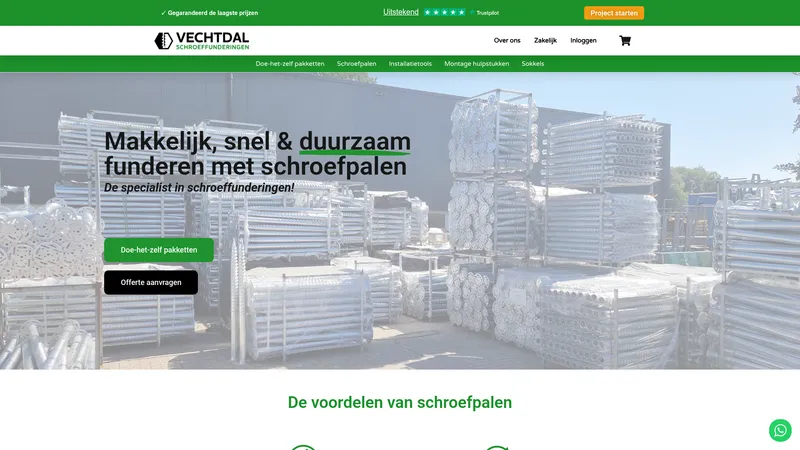 Website van Vechtdal Schroeffunderingen