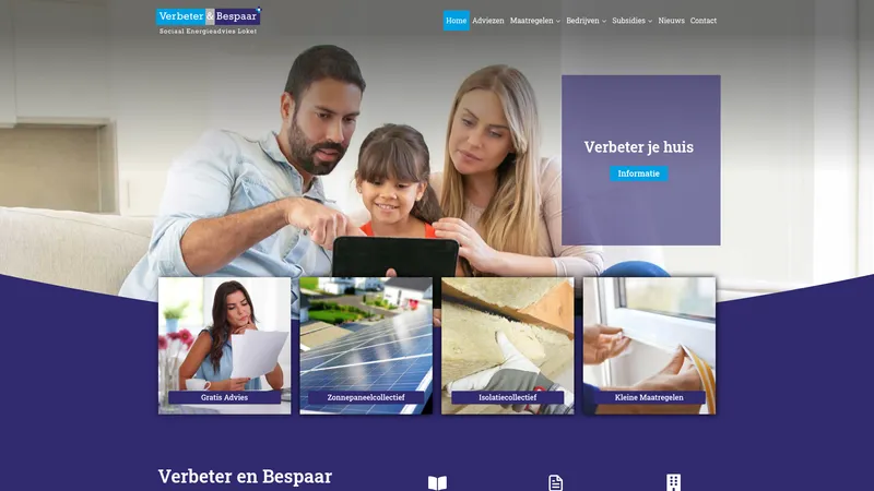Website van Verbeter en Bespaar