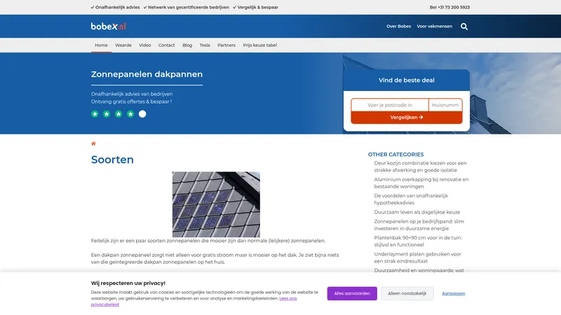 Website van Verbouwkosten B.V
