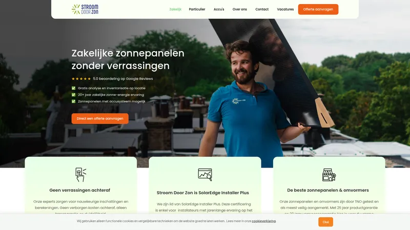 Website van vievisuals StroomdoorZon
