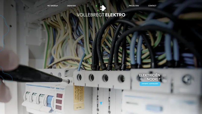 Website van Vollebregt Elektro