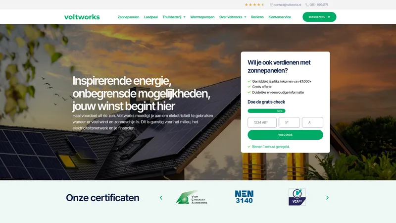 Website van Voltworks