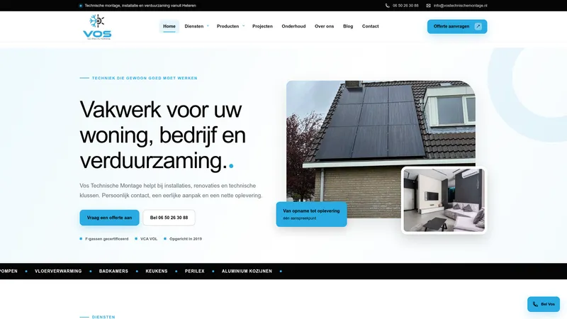 Website van vostechnischemontage