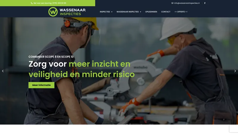 Website van Wassenaar Inspecties