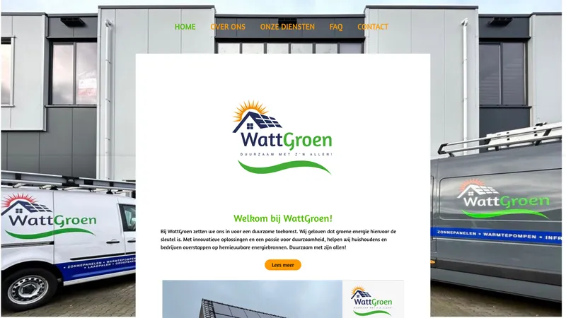 Website van Wattgroen b.v