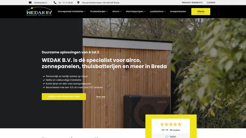 Website van Wedak