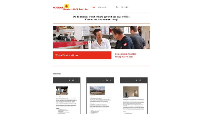 Website van Wesso
