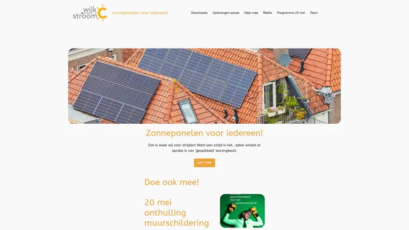 Website van Wijk C Stroom