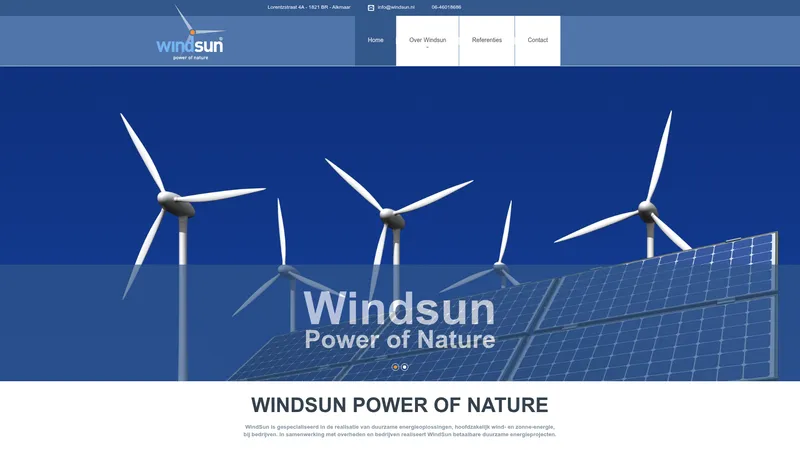 Website van Windsun