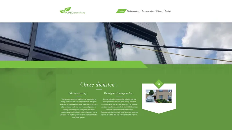 Website van WJM Dienstverlening