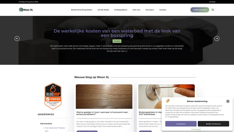 Website van Woon-xl