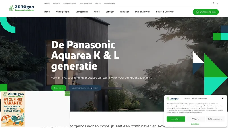 Website van ZEROgas