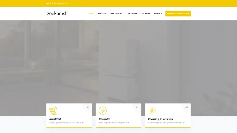 Website van Zoekomst