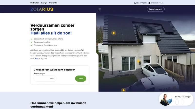 Website van Zolarius