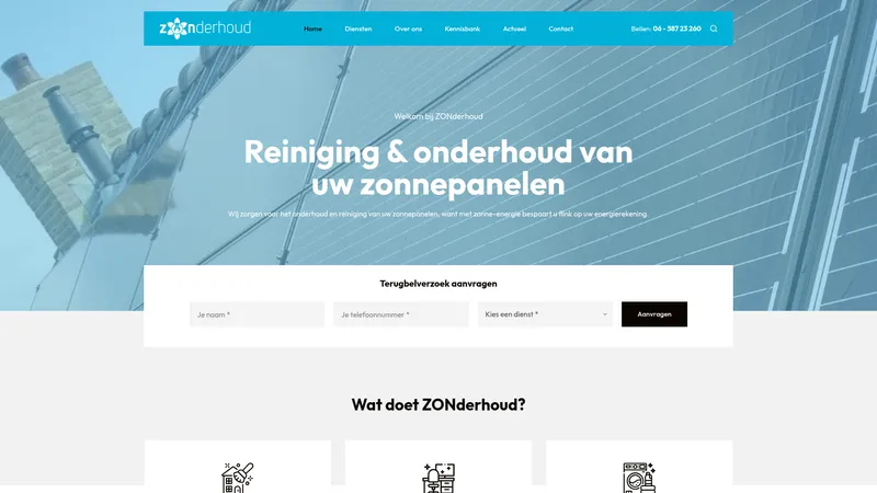 Website van ZONderhoud
