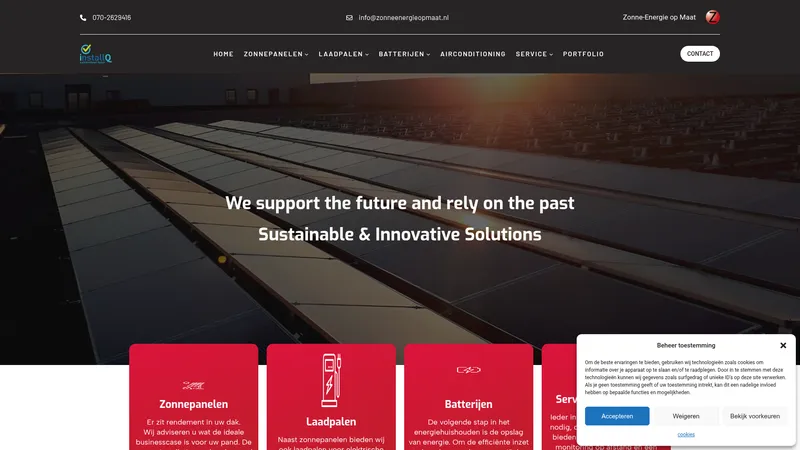 Website van Zonne-Energie op Maat