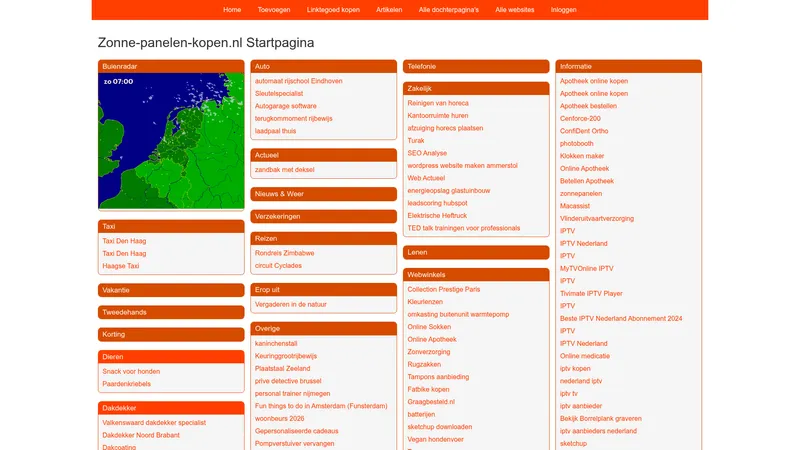 Website van Zonne-panelen-kopen.nl