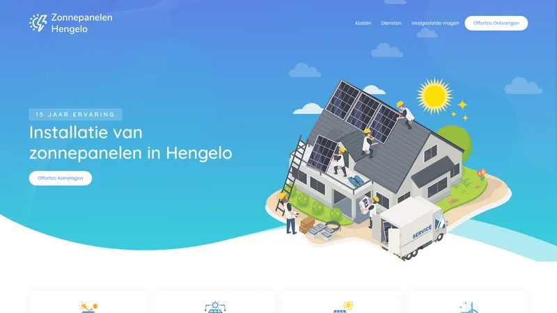 Website van Zonnepanelen Hengelo
