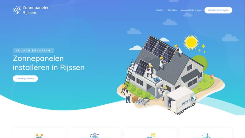 Website van Zonnepanelen Rijssen