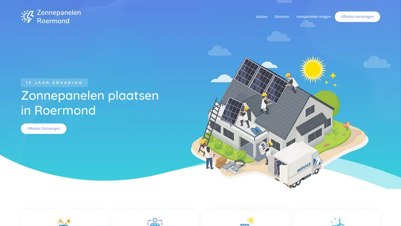Website van Zonnepanelen Roermond