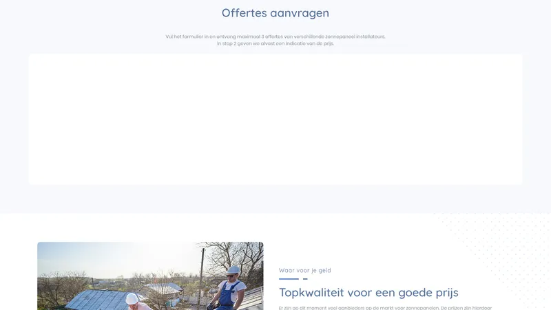 Website van Zonnepanelen Tilburg