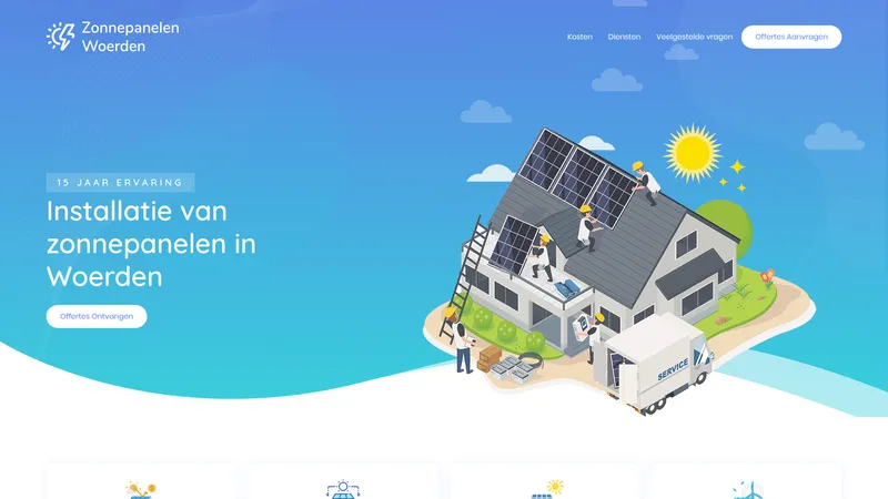 Website van Zonnepanelen Woerden