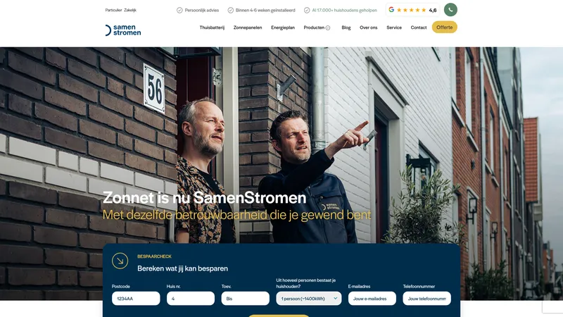 Website van Zonnet
