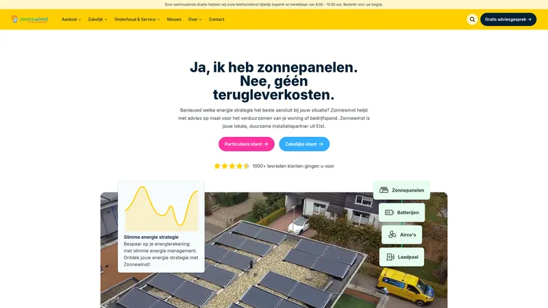 Website van Zonnewinst